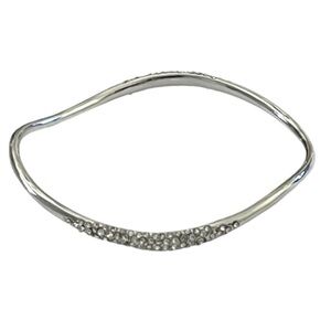 ALEXIS BITTAR • Miss Havisham Liquid Crystal Encrusted Wavy Bangle Bracelet